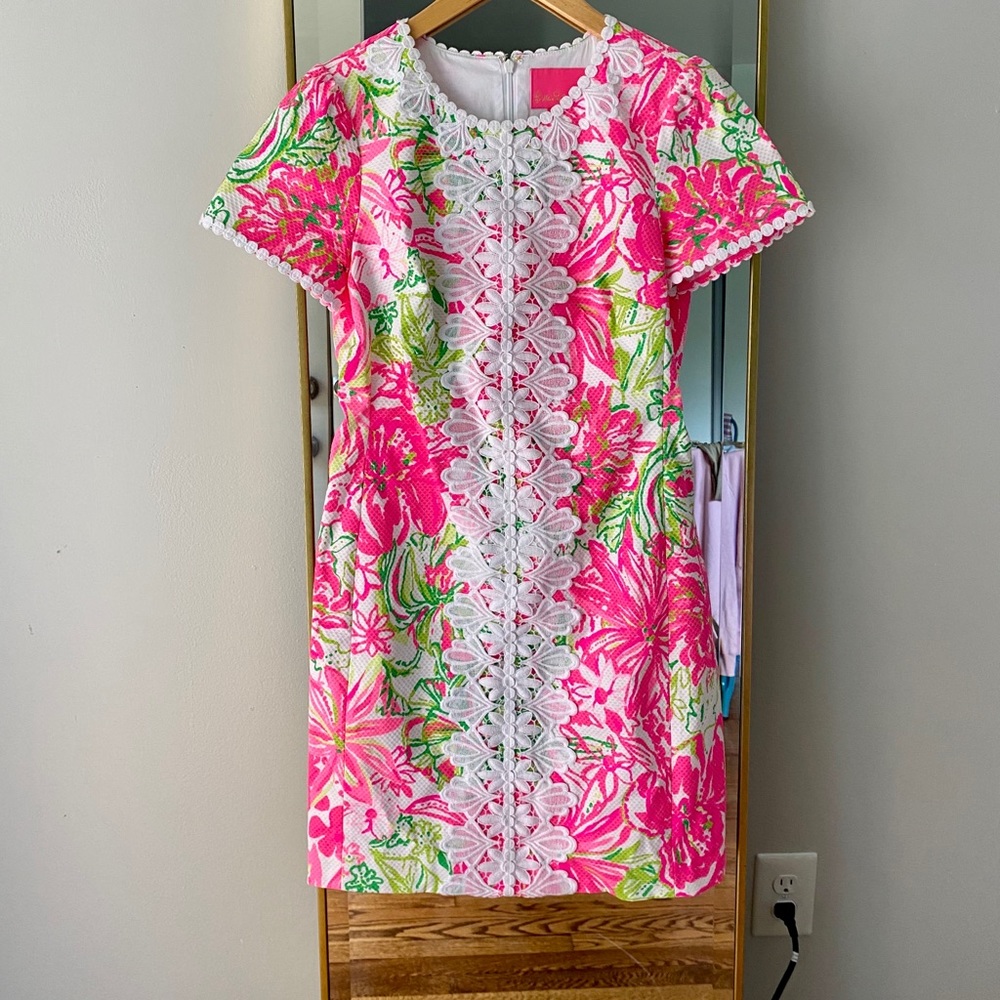 Green & Pink Lilly Pulitzer Dress